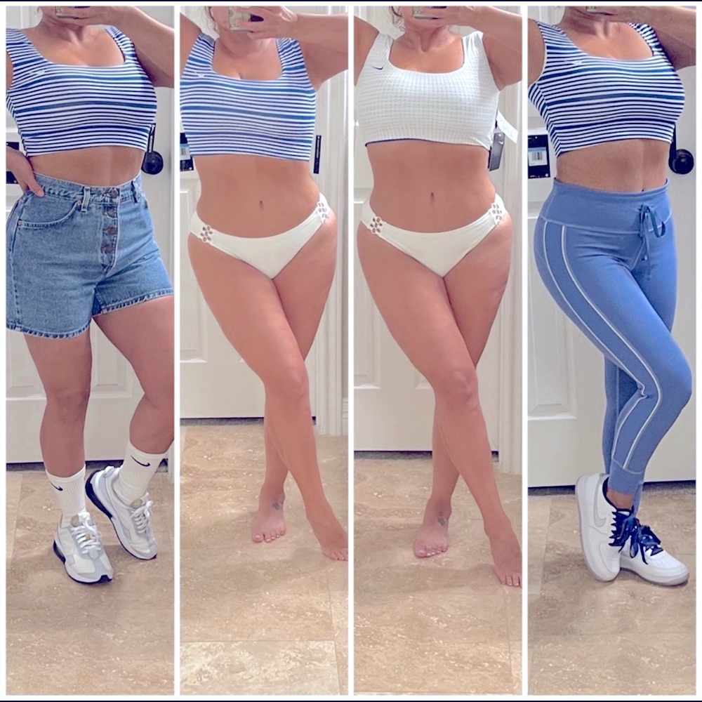 Nike Reversible Sport Mesh Midkini Top - Picture 8 of 9